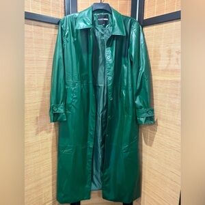 Green Trench coat NWOT